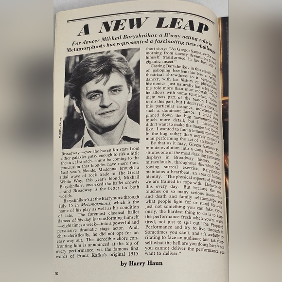 Les Miserables Broadway Theatre Playbill & Ticket Stub (2) July 1989 Baryshnikov - Picture 5 of 7